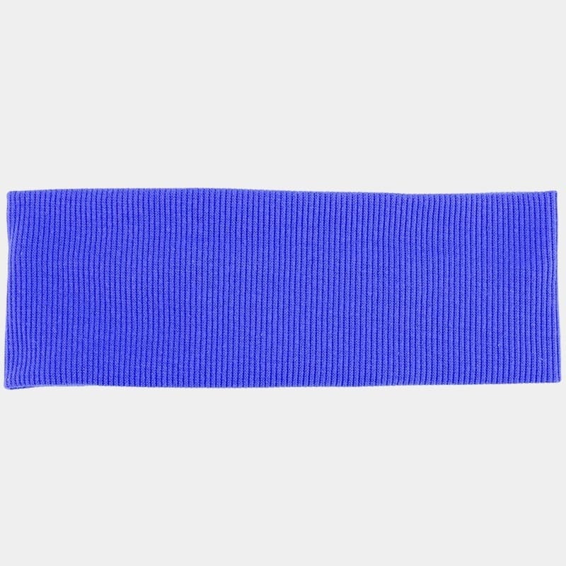 Bandeau en coton bleu roi côtelé