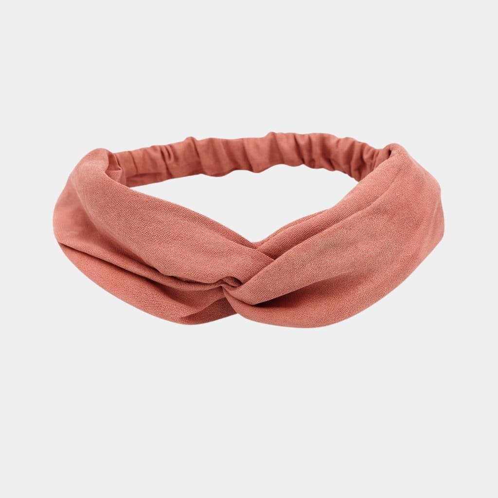 Bandeau rose uni avec nœud