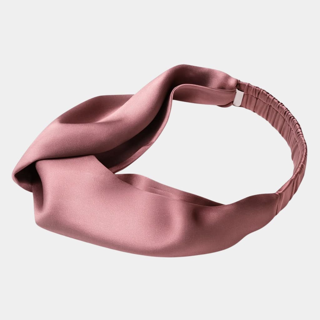 Bandeau en soie violet