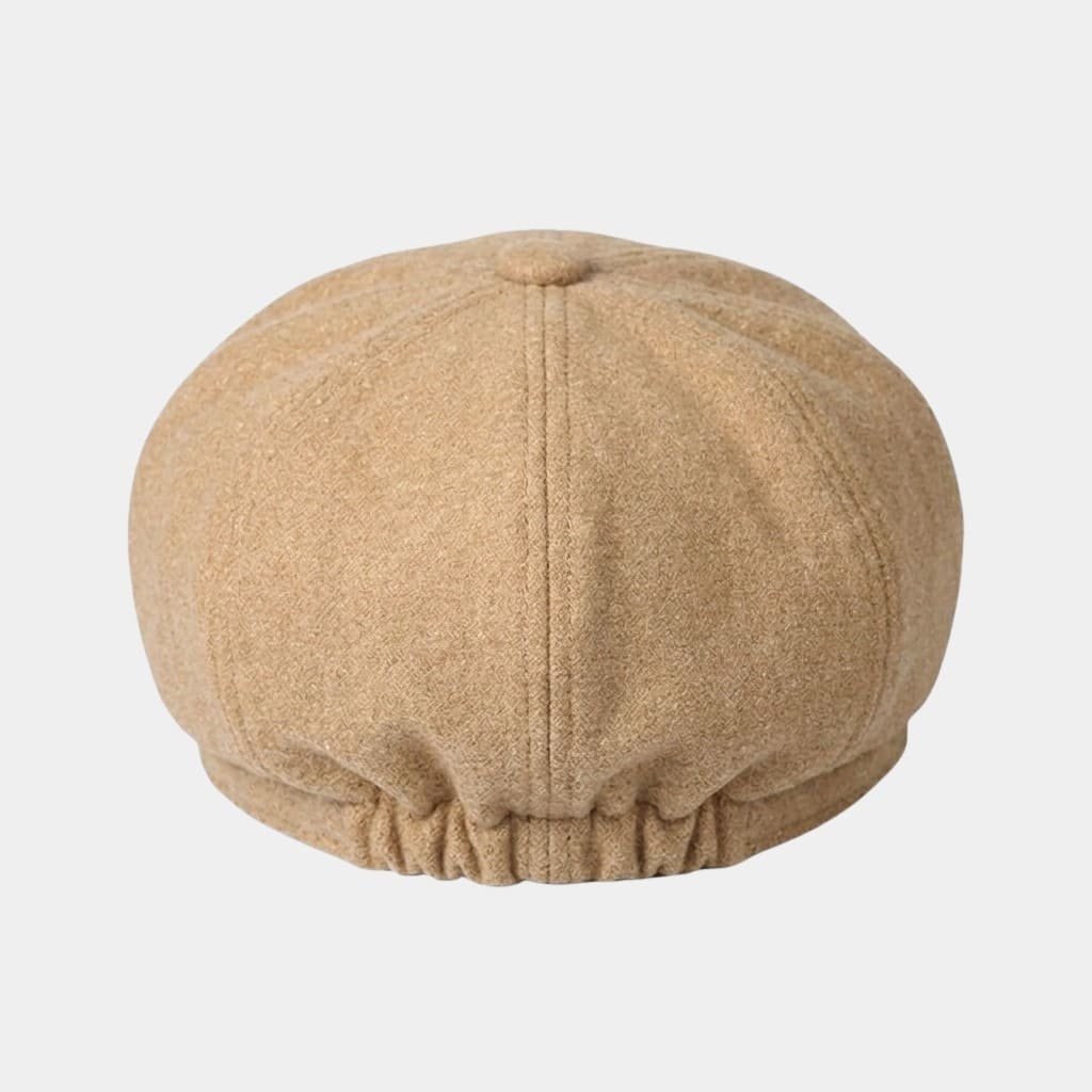 Béret casquette camel en coton