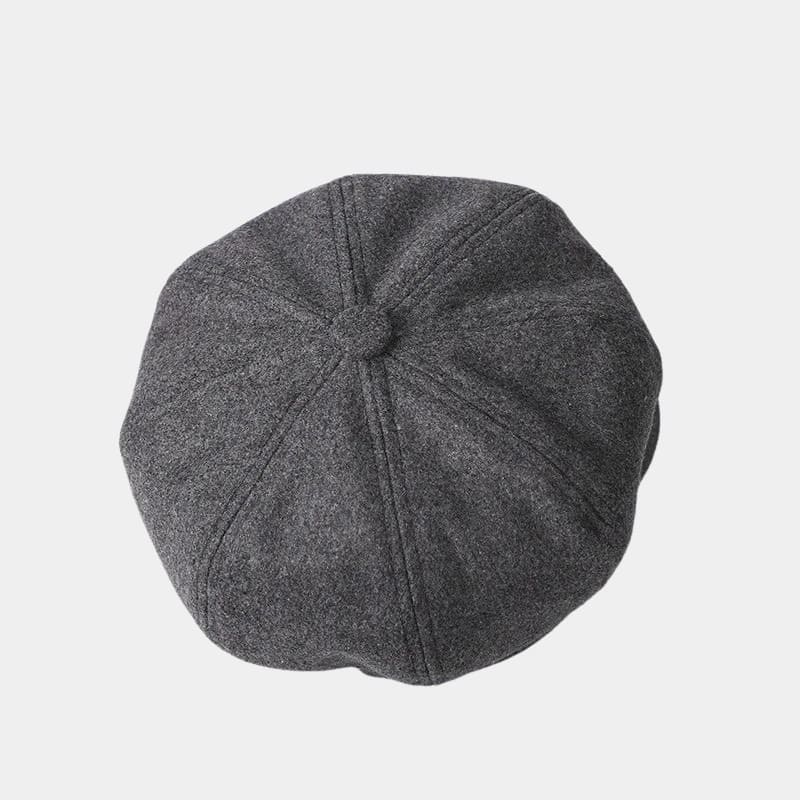 Béret casquette gris foncé en coton