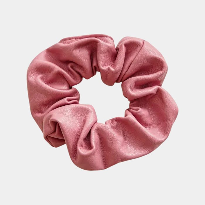Lot De 10 Chouchous En Velours Rose Clair - Élastiques Pour Cheveux - Neufs Avec Étiquettes