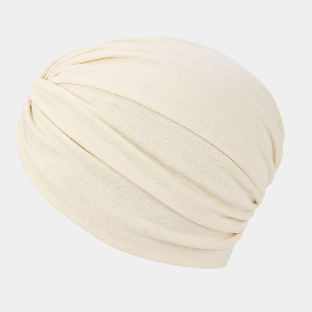 Turban croisé beige