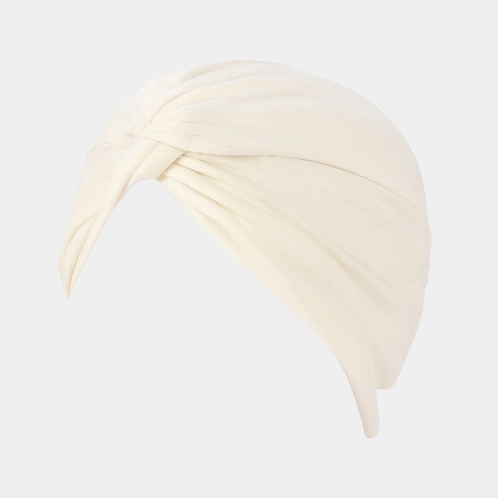 Turban croisé beige