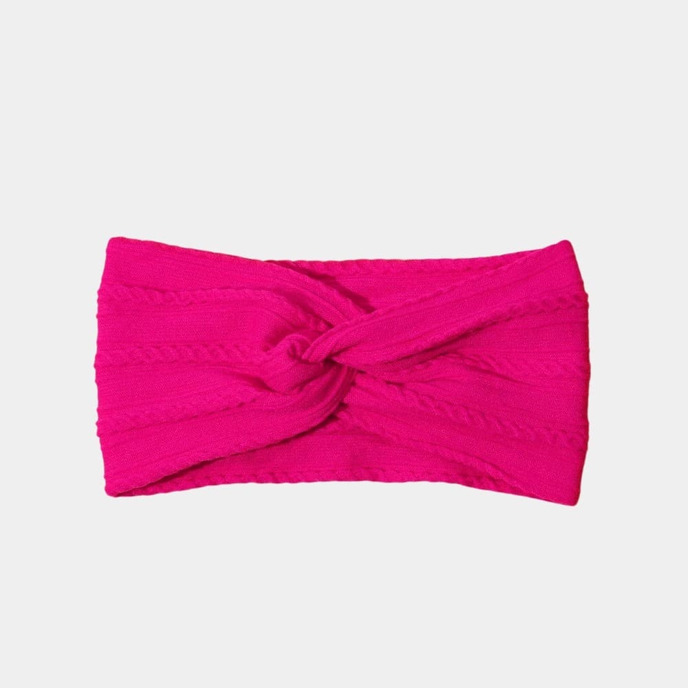 Bandeau bébé large rose fuchsia