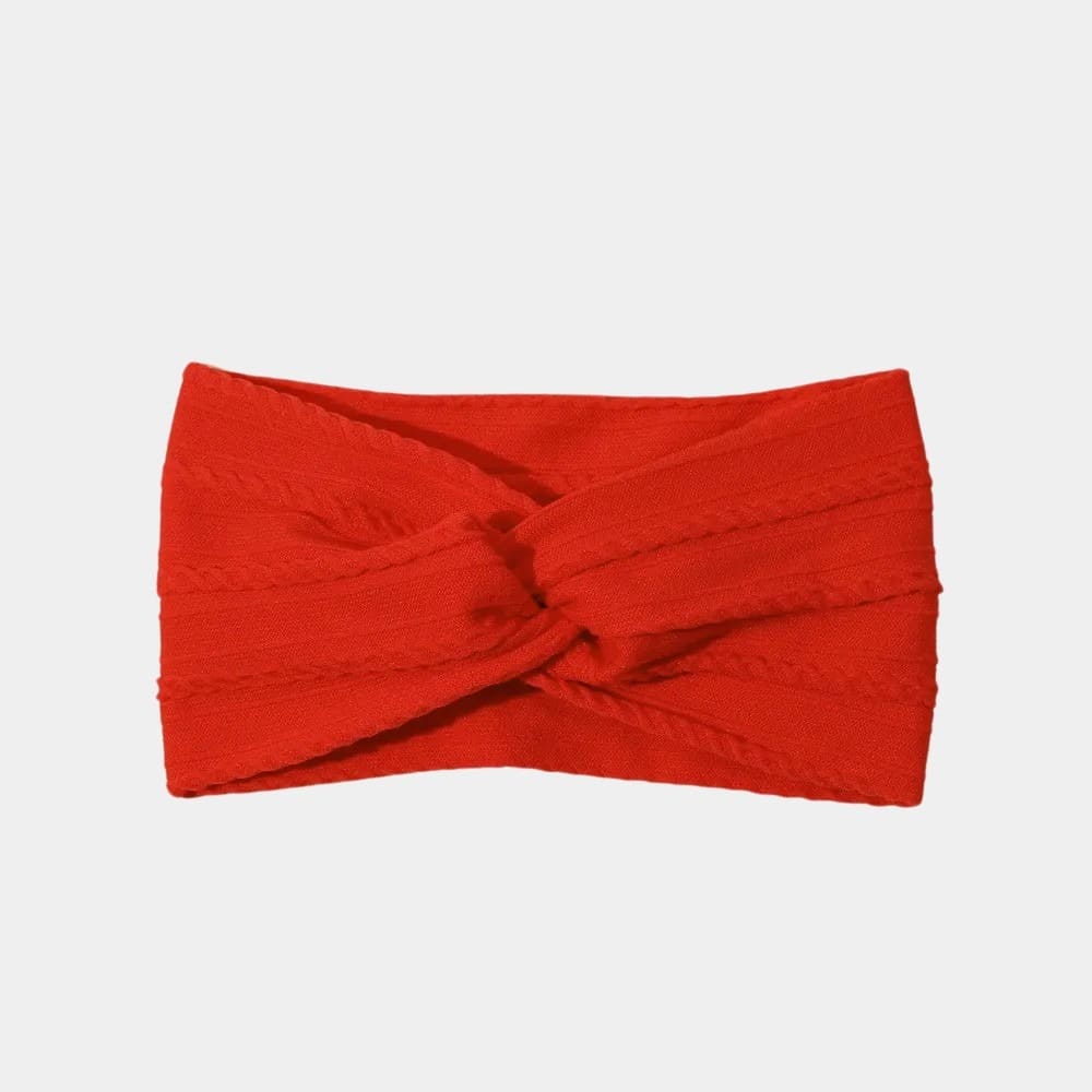 Bandeau bébé large rouge