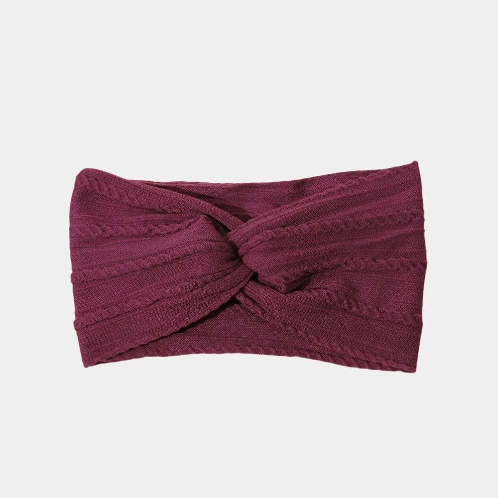 Bandeau bébé large vieux mauve