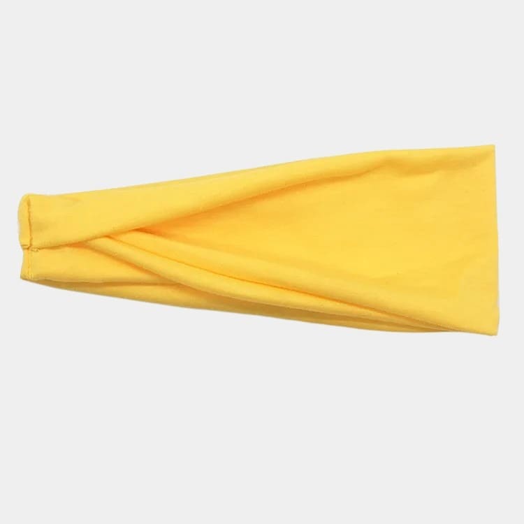 Bandeau élastique jaune uni