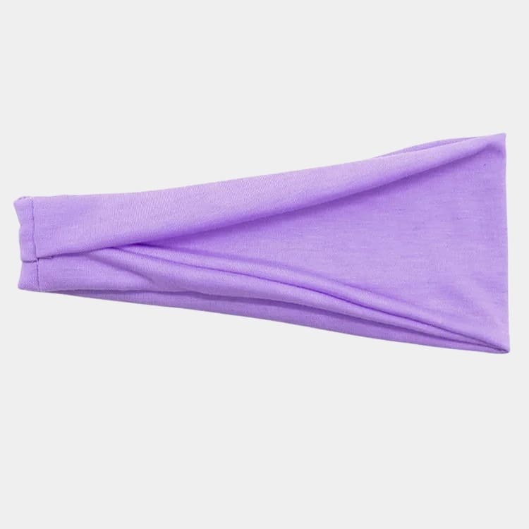 Bandeau élastique violet uni