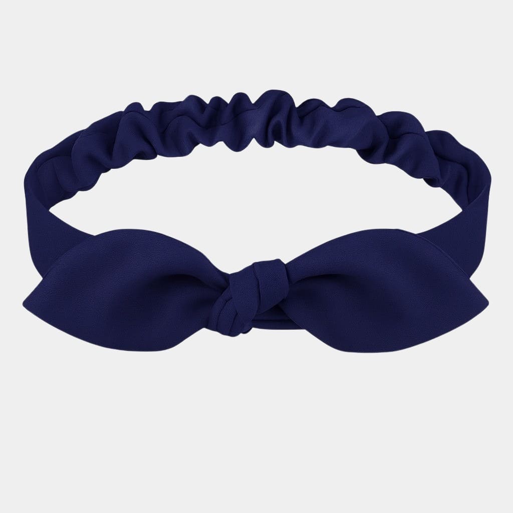 Bandeau nœud papillon bleu