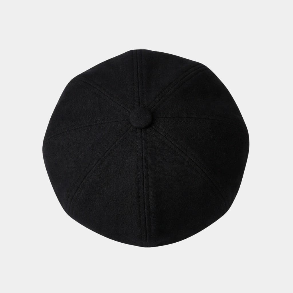 Béret casquette noir en coton