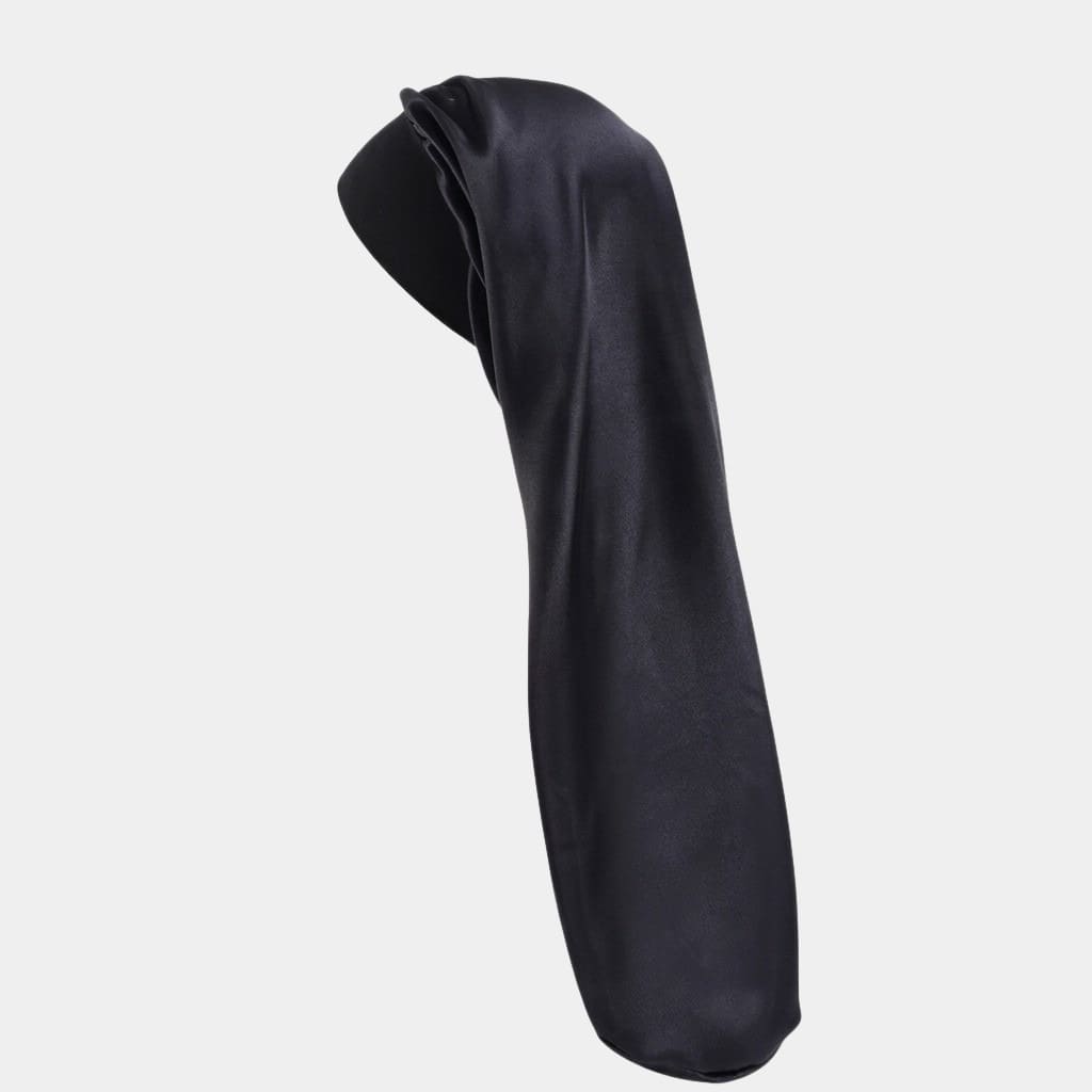 Bonnet de nuit en satin long noir