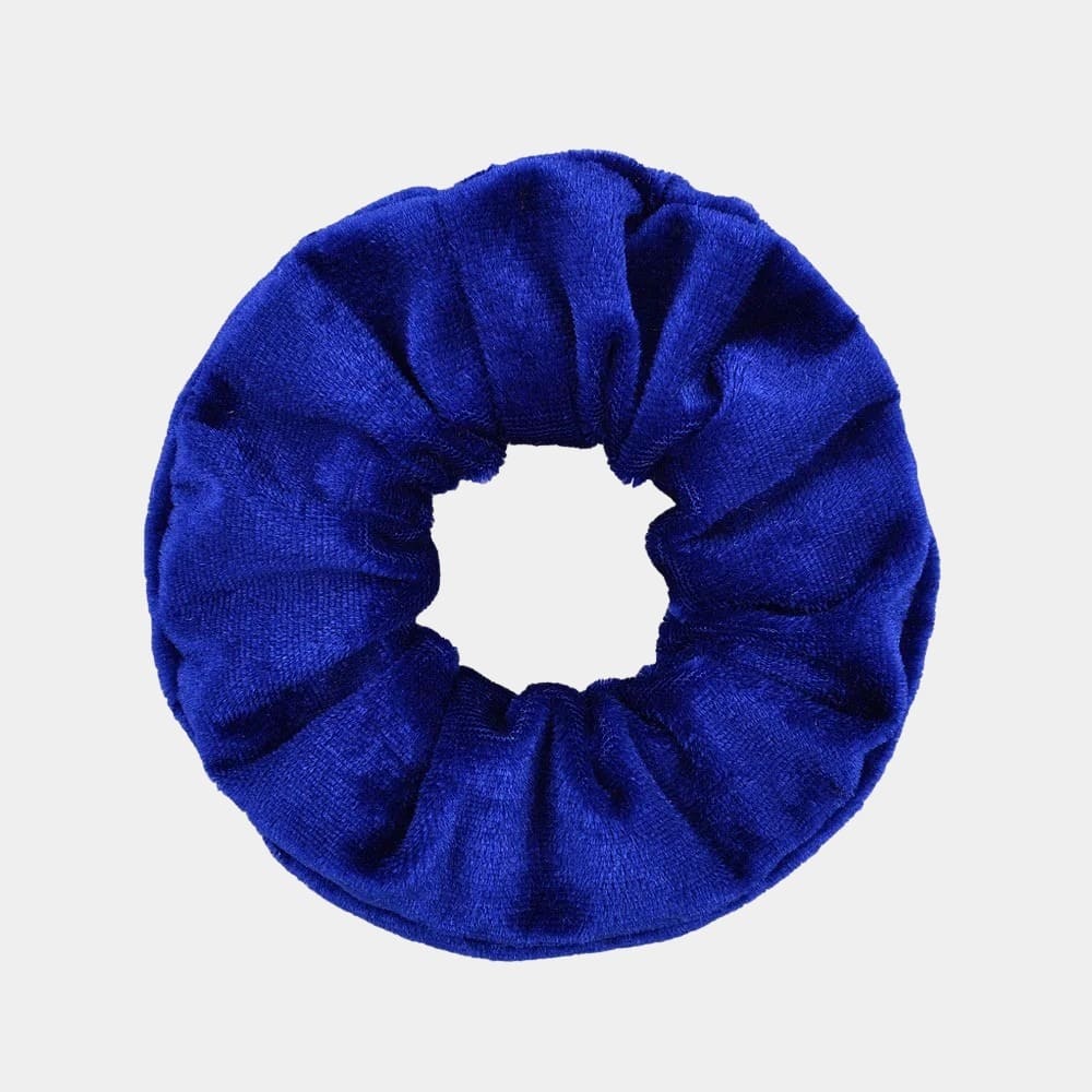 Chouchou en velours bleu roi