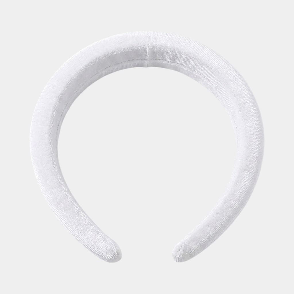 Serre-tête blanc en velours