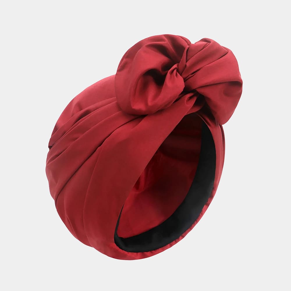 Turban Rouge avec Nœud | Meolina